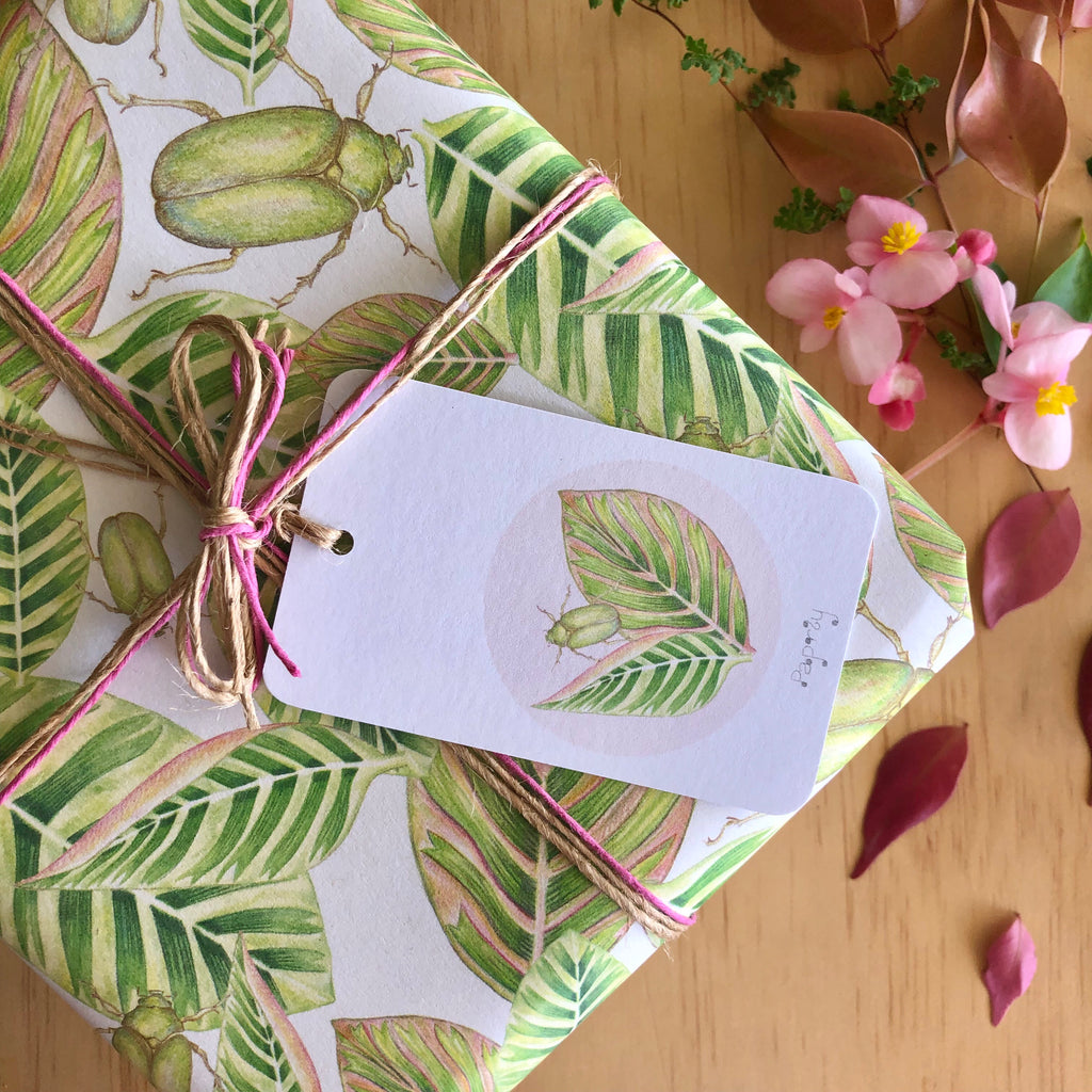 Tropical Beetle Wrapping Paper