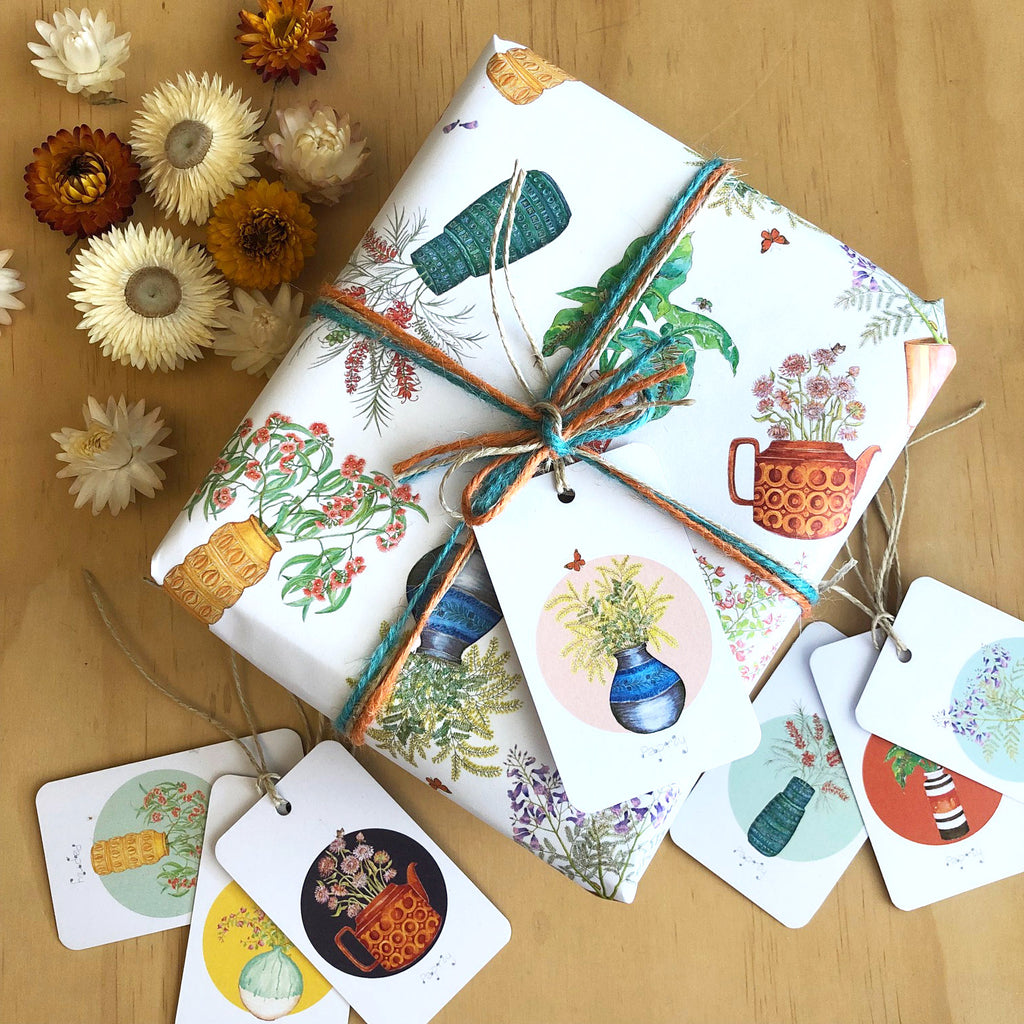 Flowerpots X7 Gift Tags