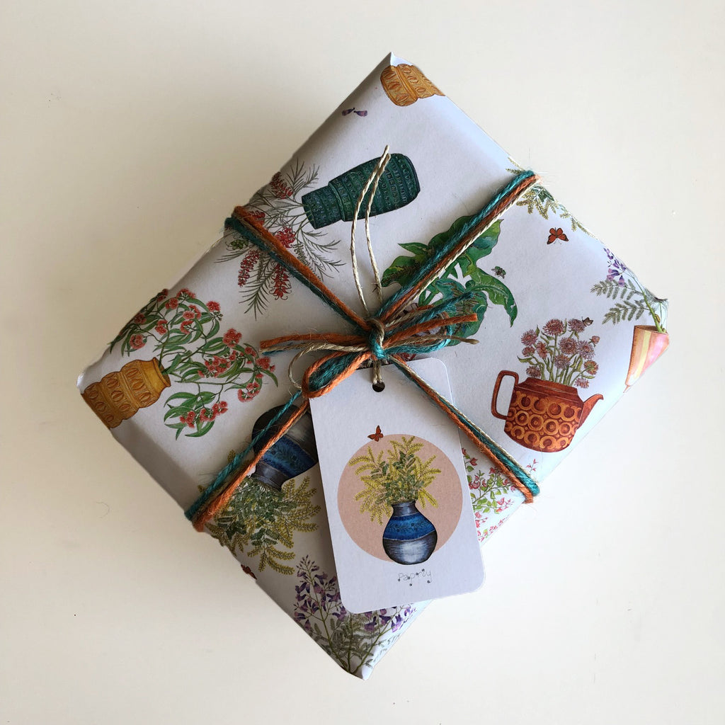 Flowerpots Gift Wrapping Paper