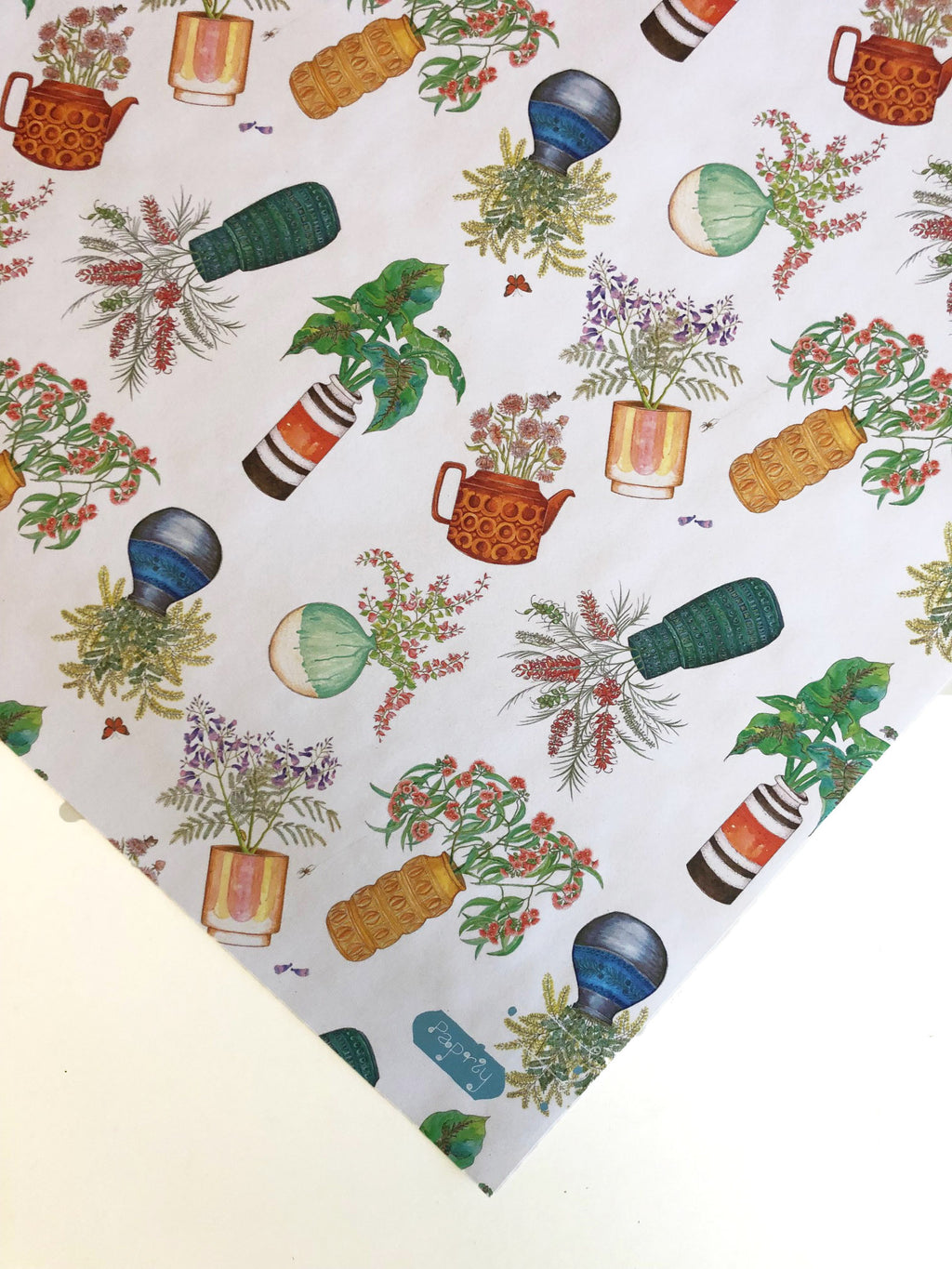 Flowerpots Gift Wrapping Paper