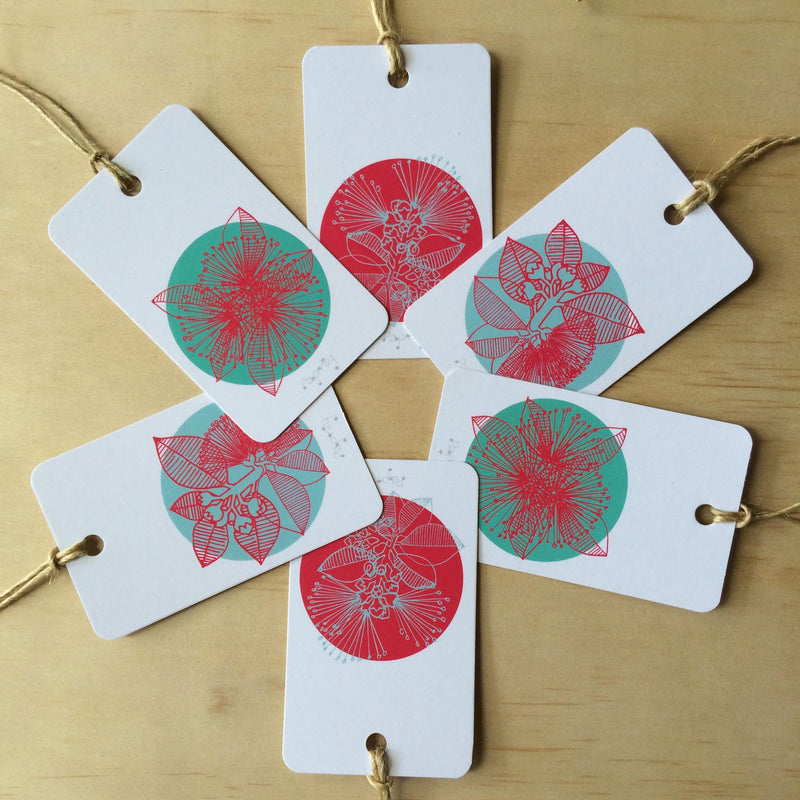 Christmas Bush 6 Gift Tags